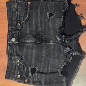 American Eagle Outfitters Black Jean Shorts